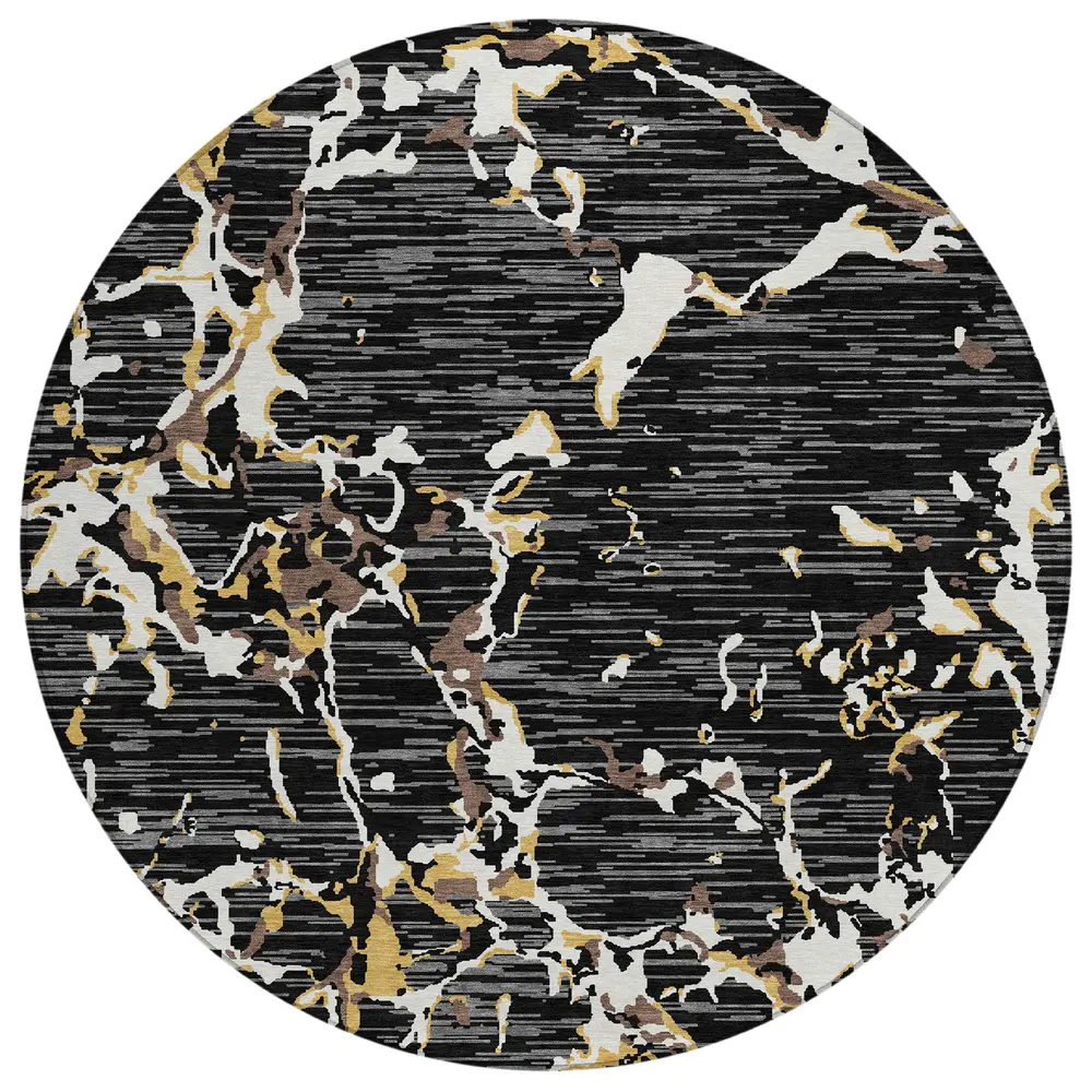 Chantille ACN1046 Black 8' x 8' Rug
