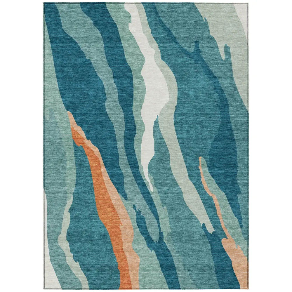 Chantille ACN1047 Teal 3' x 5' Rug