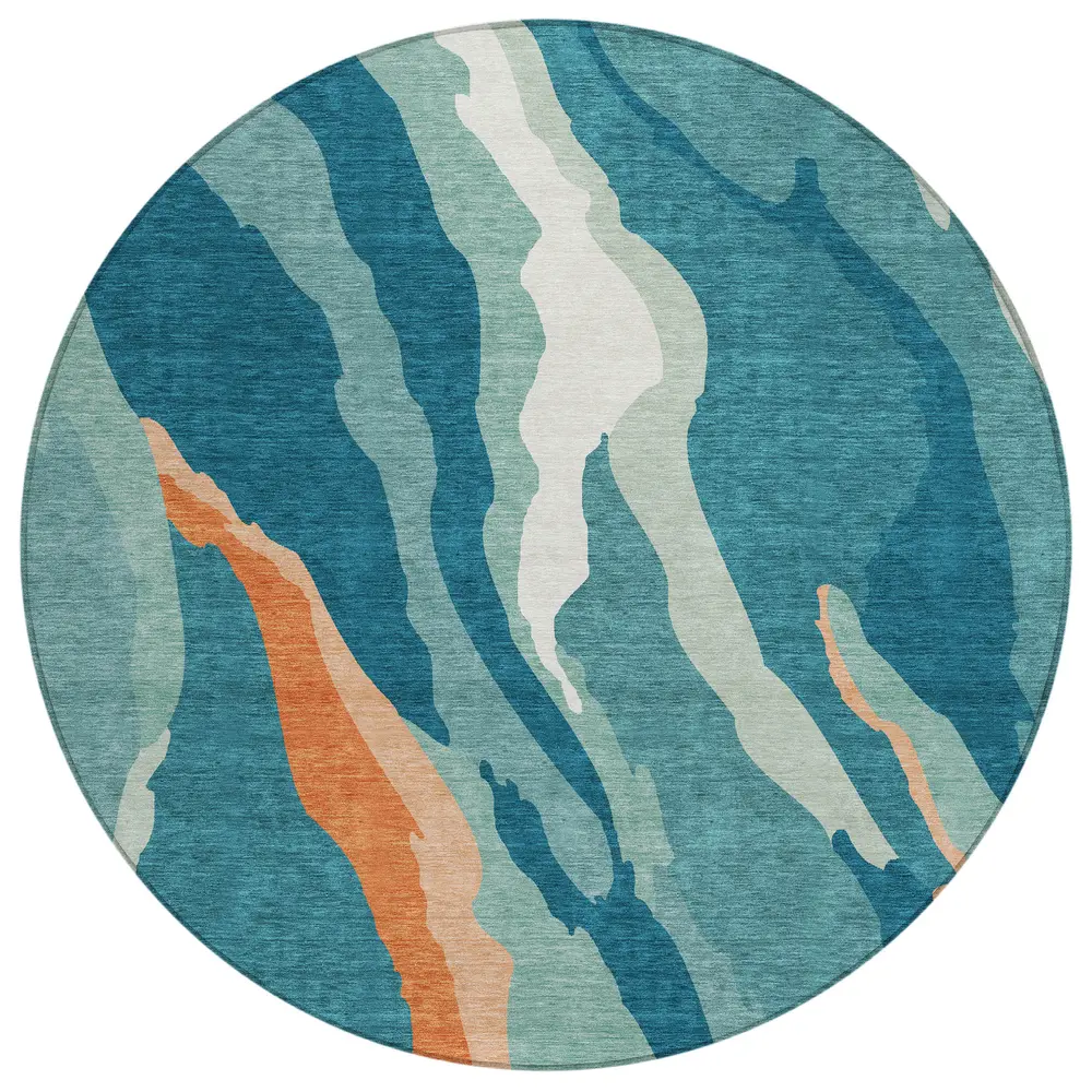 Chantille ACN1047 Teal 8' x 8' Rug