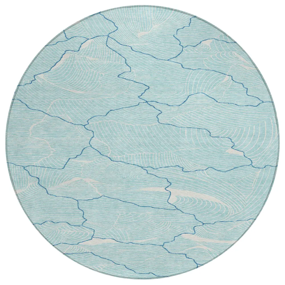 Chantille ACN1048 Aqua 8' x 8' Rug