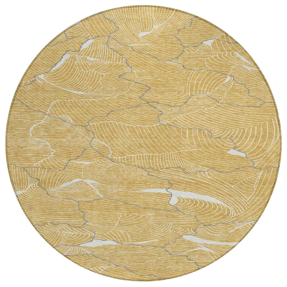 Chantille ACN1048 Gold 8' x 8' Rug