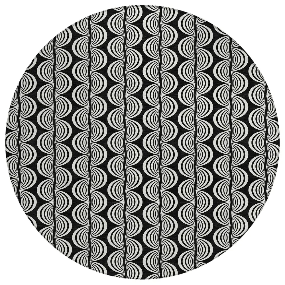 Chantille ACN1055 Black 8' x 8' Rug