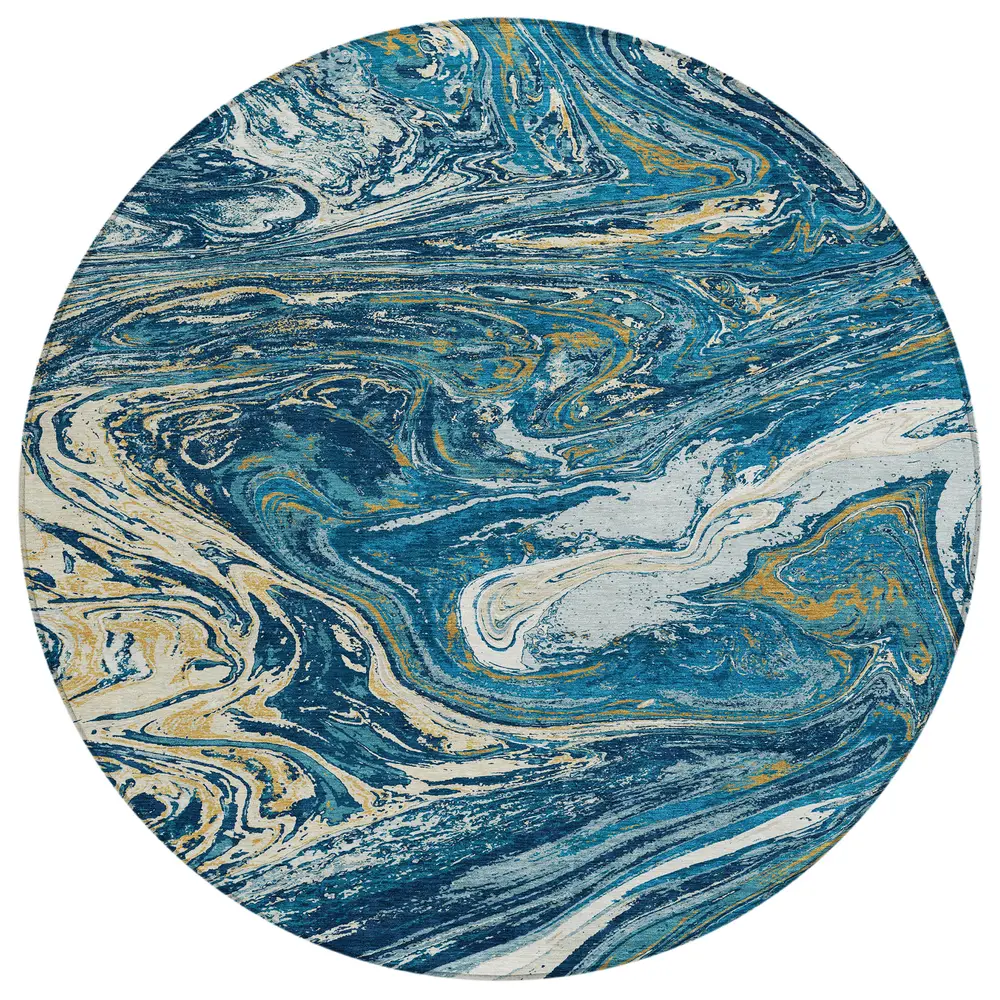 Chantille ACN1061 Navy 8' x 8' Rug