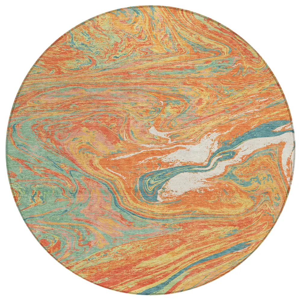 Chantille ACN1061 Orange 8' x 8' Rug