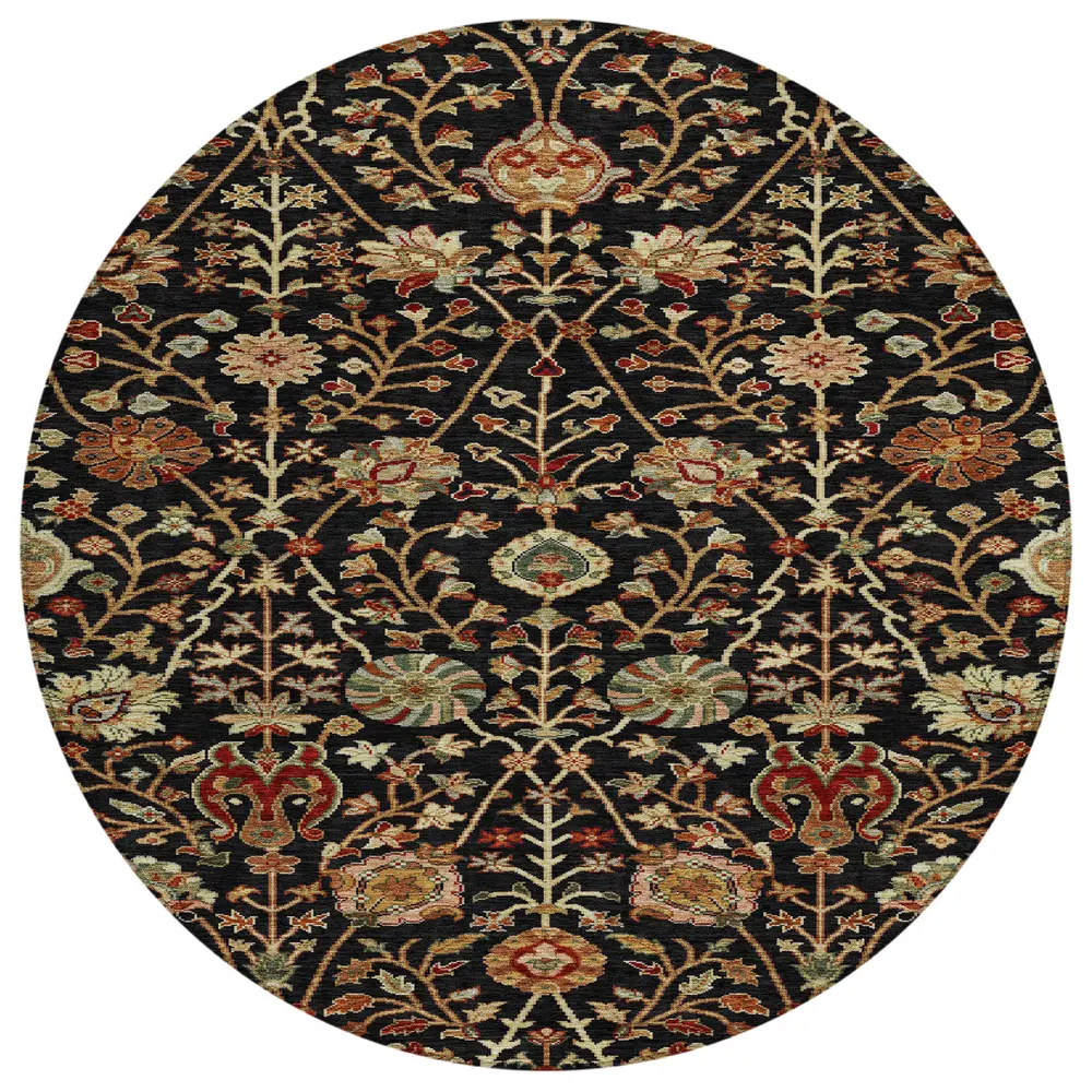 Chantille ACN1085 Black 8' x 8' Rug