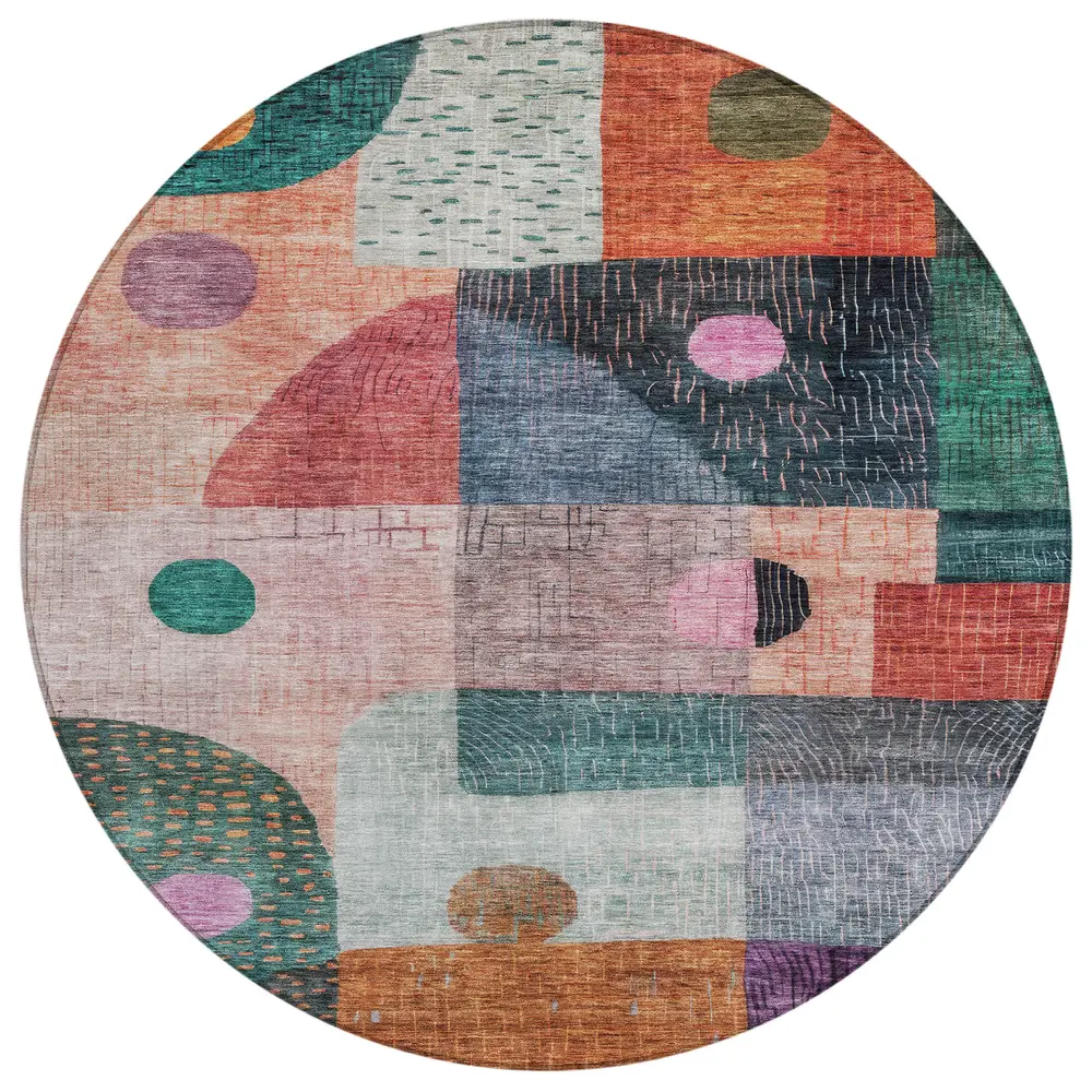 Chantille ACN1117 Orange 8' x 8' Rug