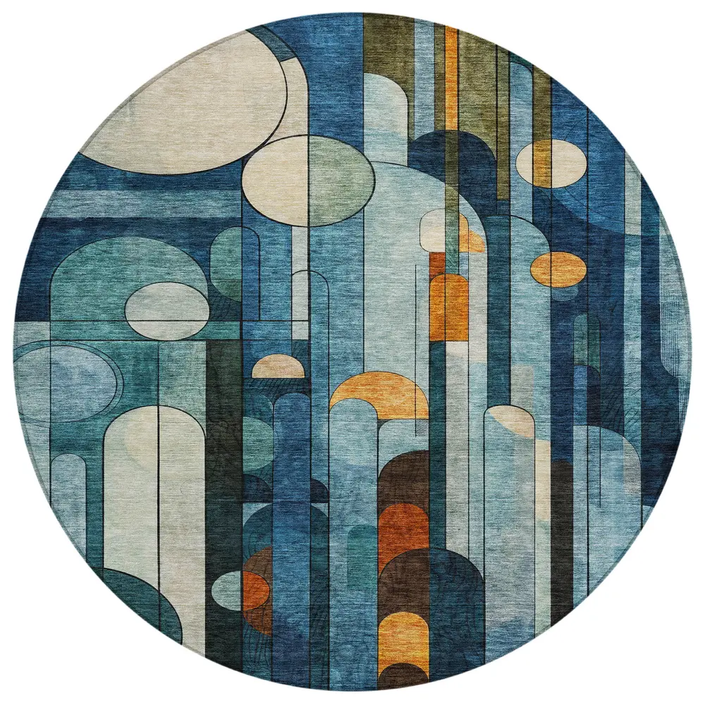 Chantille ACN1125 Blue 8' x 8' Rug