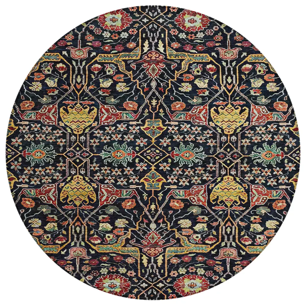 Chantille ACN1132 Black 8' x 8' Rug