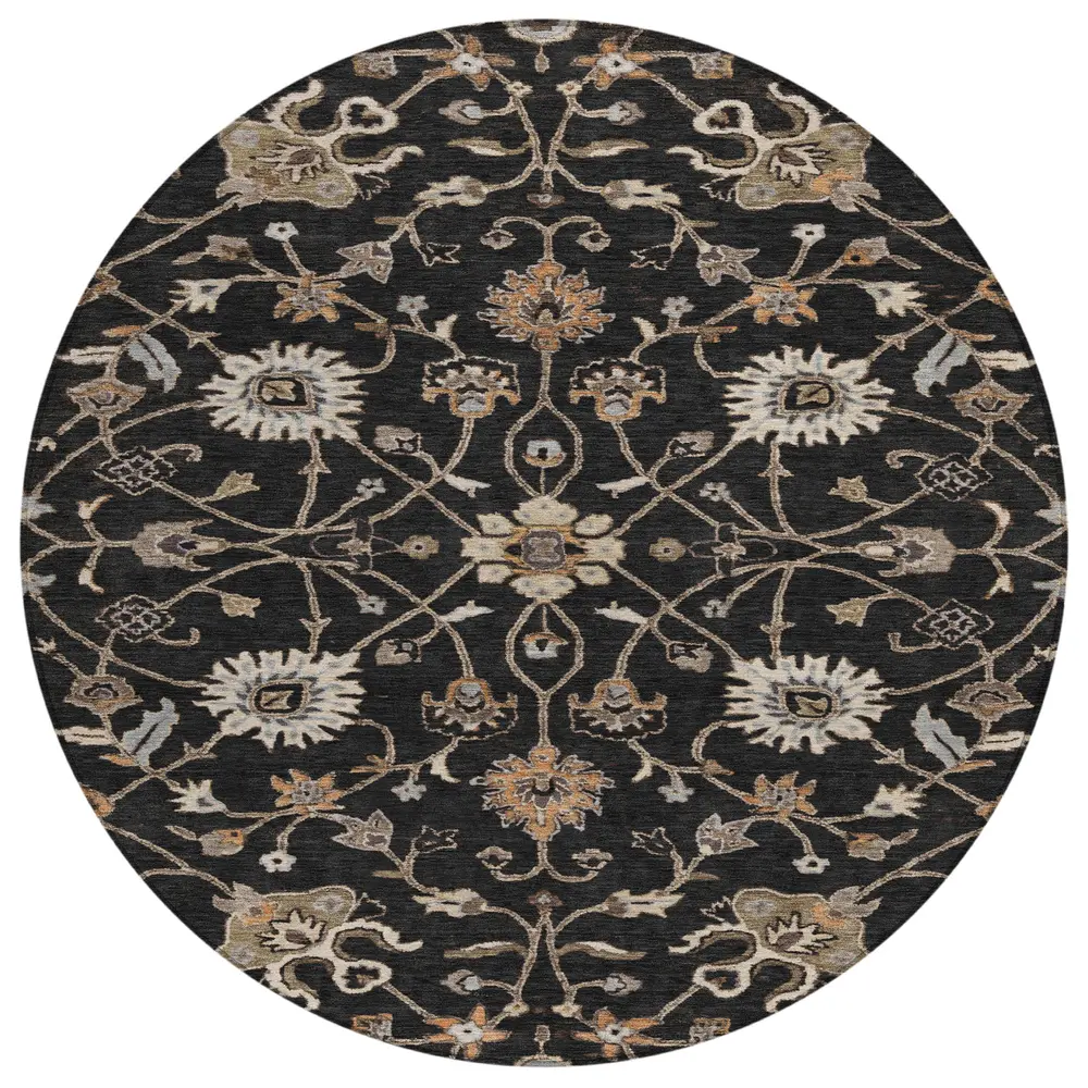 Chantille ACN1137 Black 8' x 8' Rug