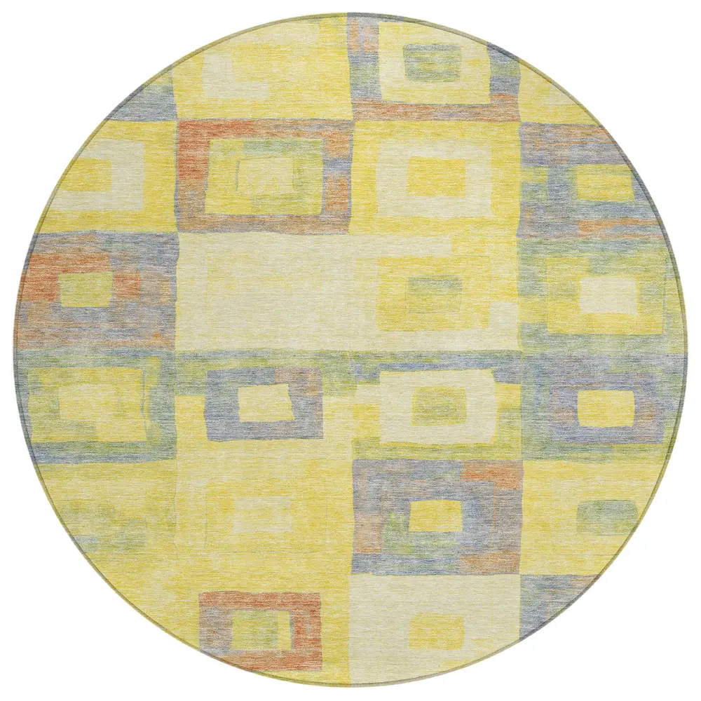 Chantille ACN1142 Yellow 8' x 8' Rug