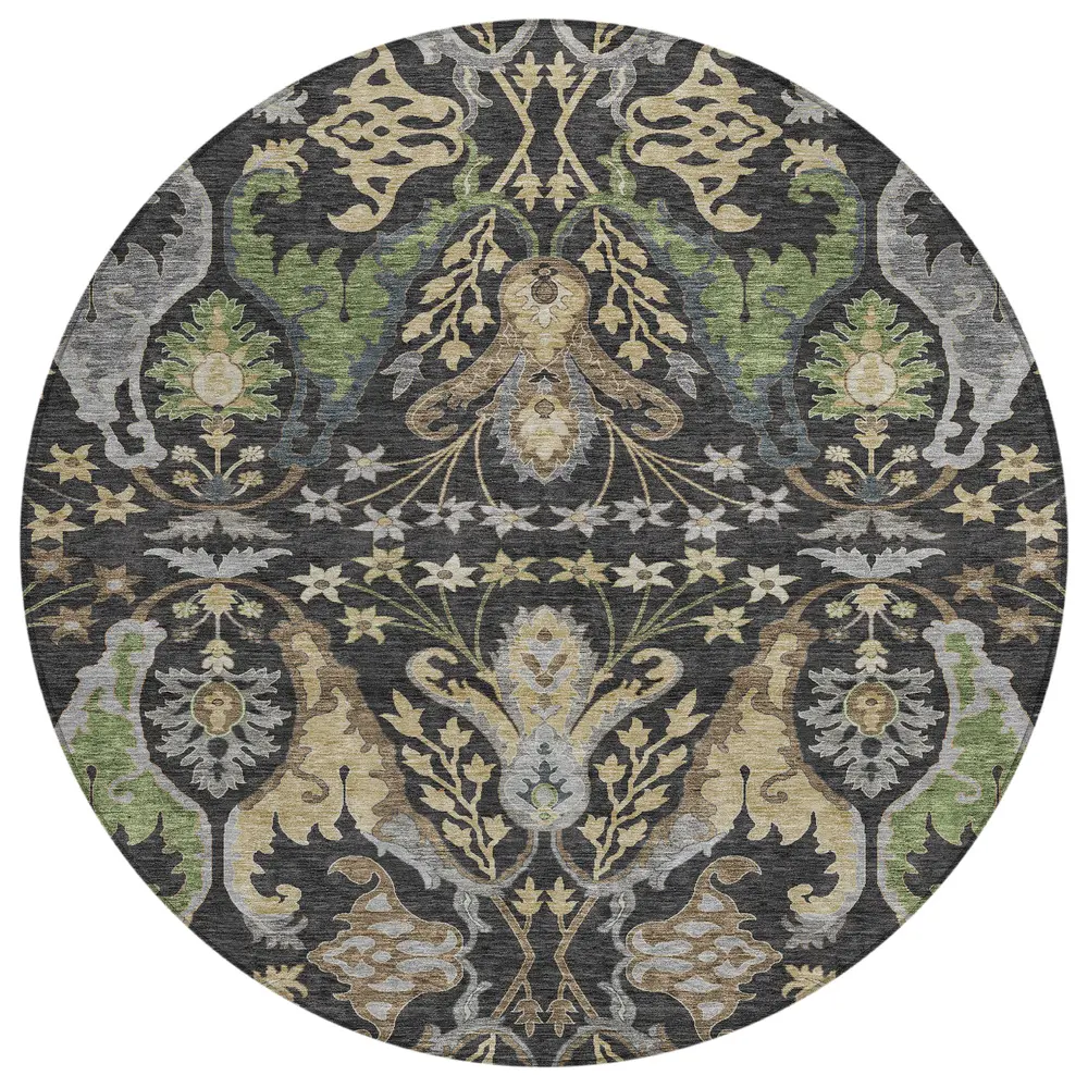 Chantille ACN1153 Black 8' x 8' Rug