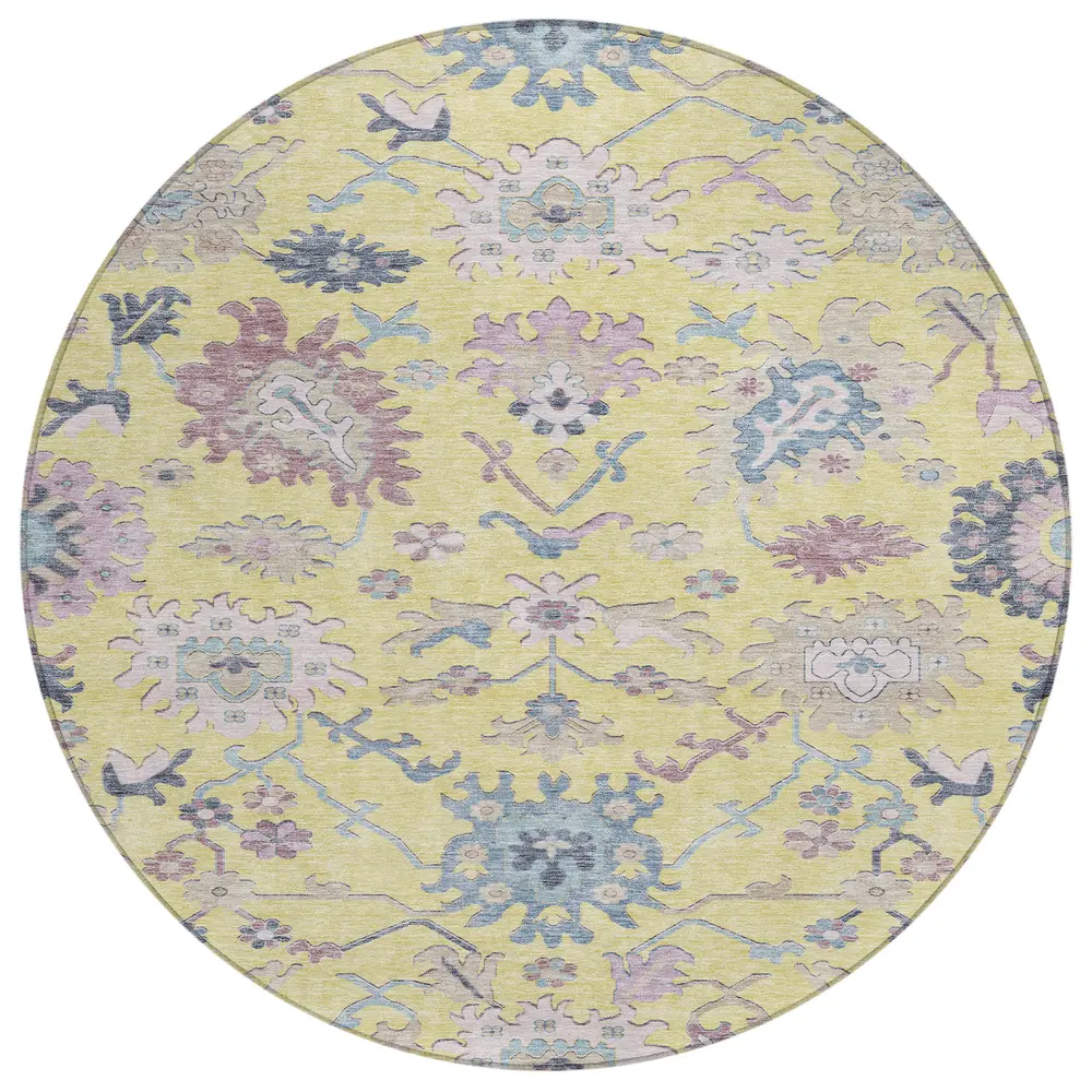 Chantille ACN1154 Yellow 8' x 8' Rug