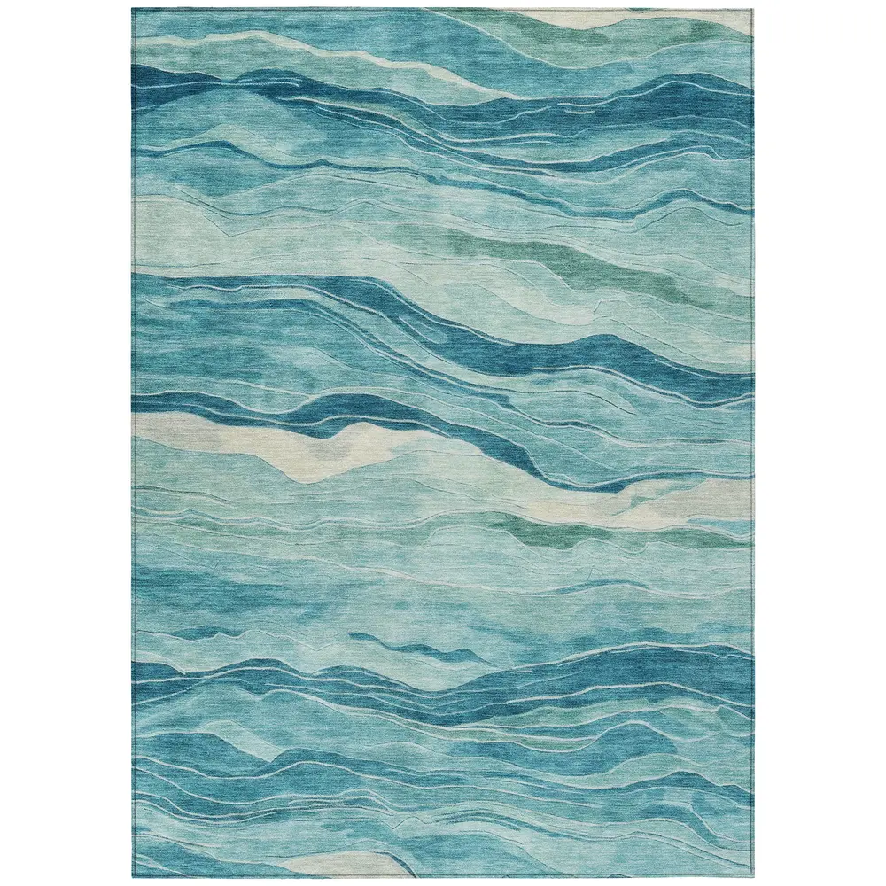 Chantille ACN1251 Turquoise 3' x 5' Rug
