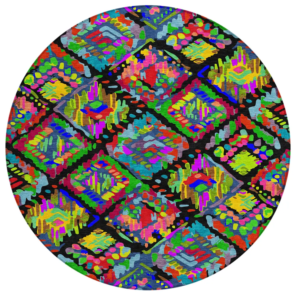 Chantille ACN1327 Black 8' x 8' Rug