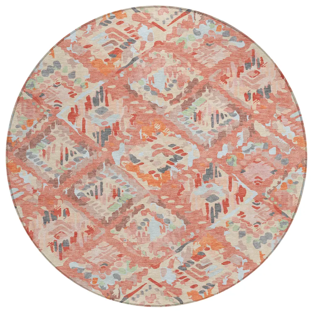 Chantille ACN1328 Coral 8' x 8' Rug