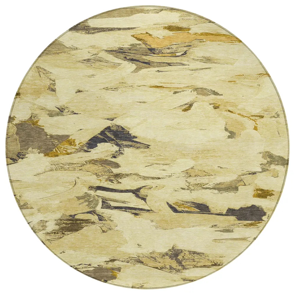 Chantille ACN1347 Gold 8' x 8' Rug