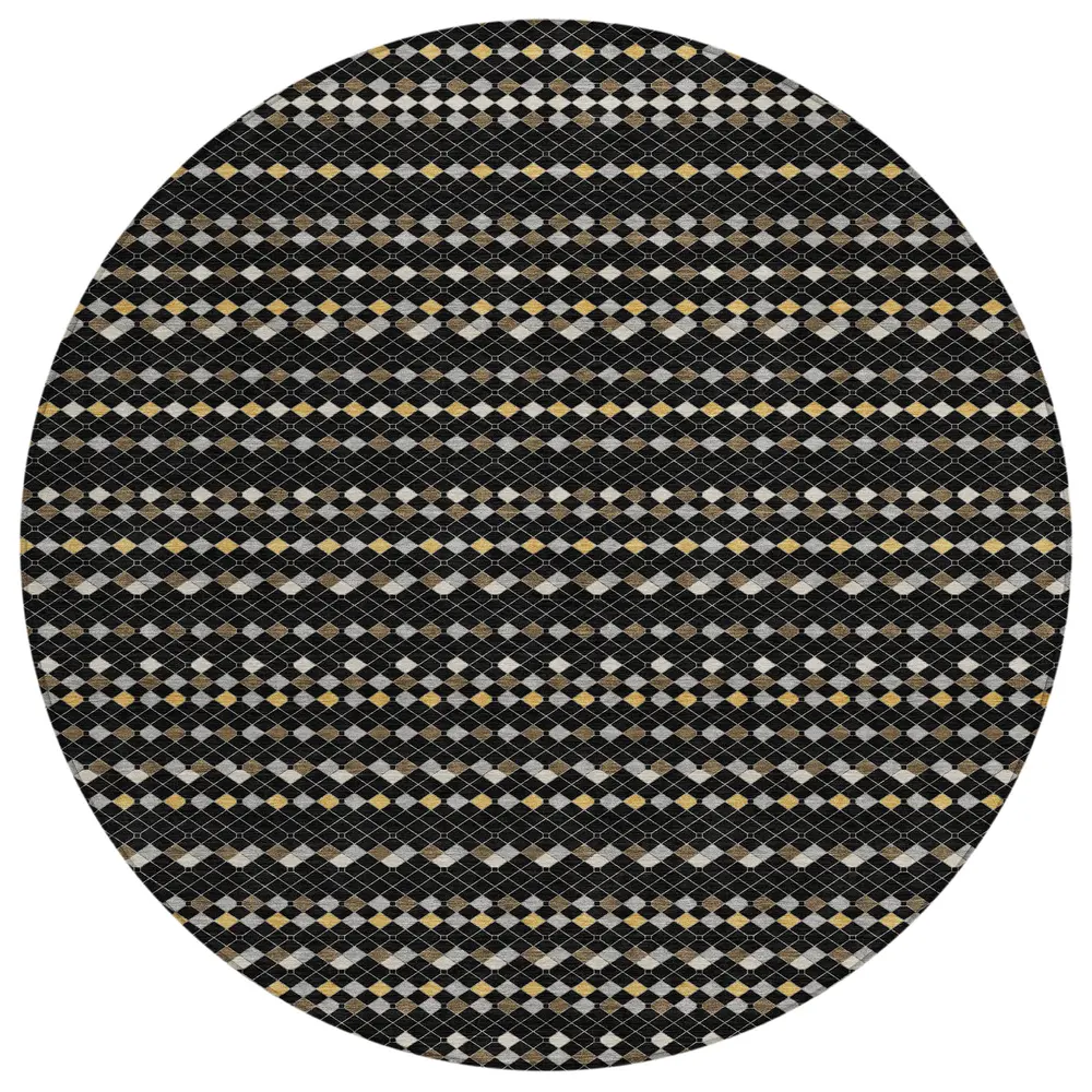 Chantille ACN1409 Black 8' x 8' Rug