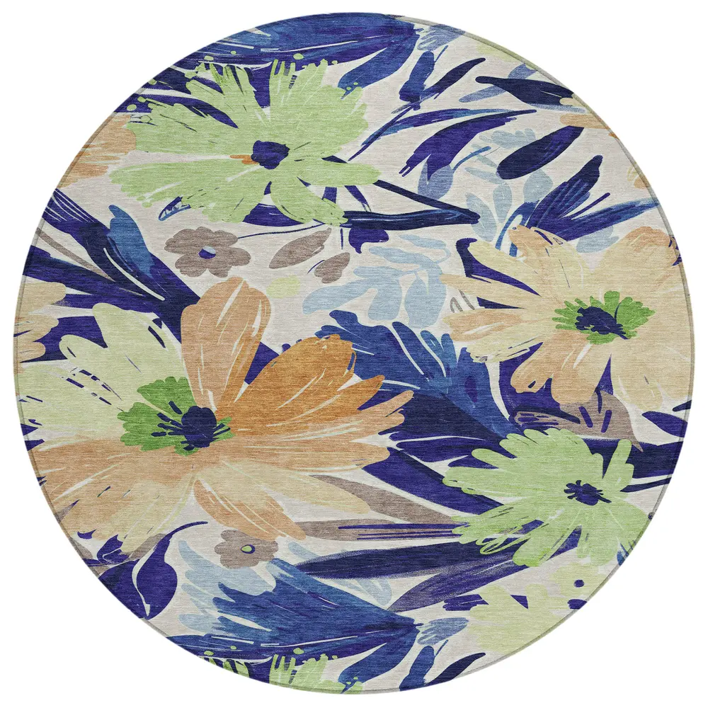 Chantille ACN1484 Navy 8' x 8' Rug