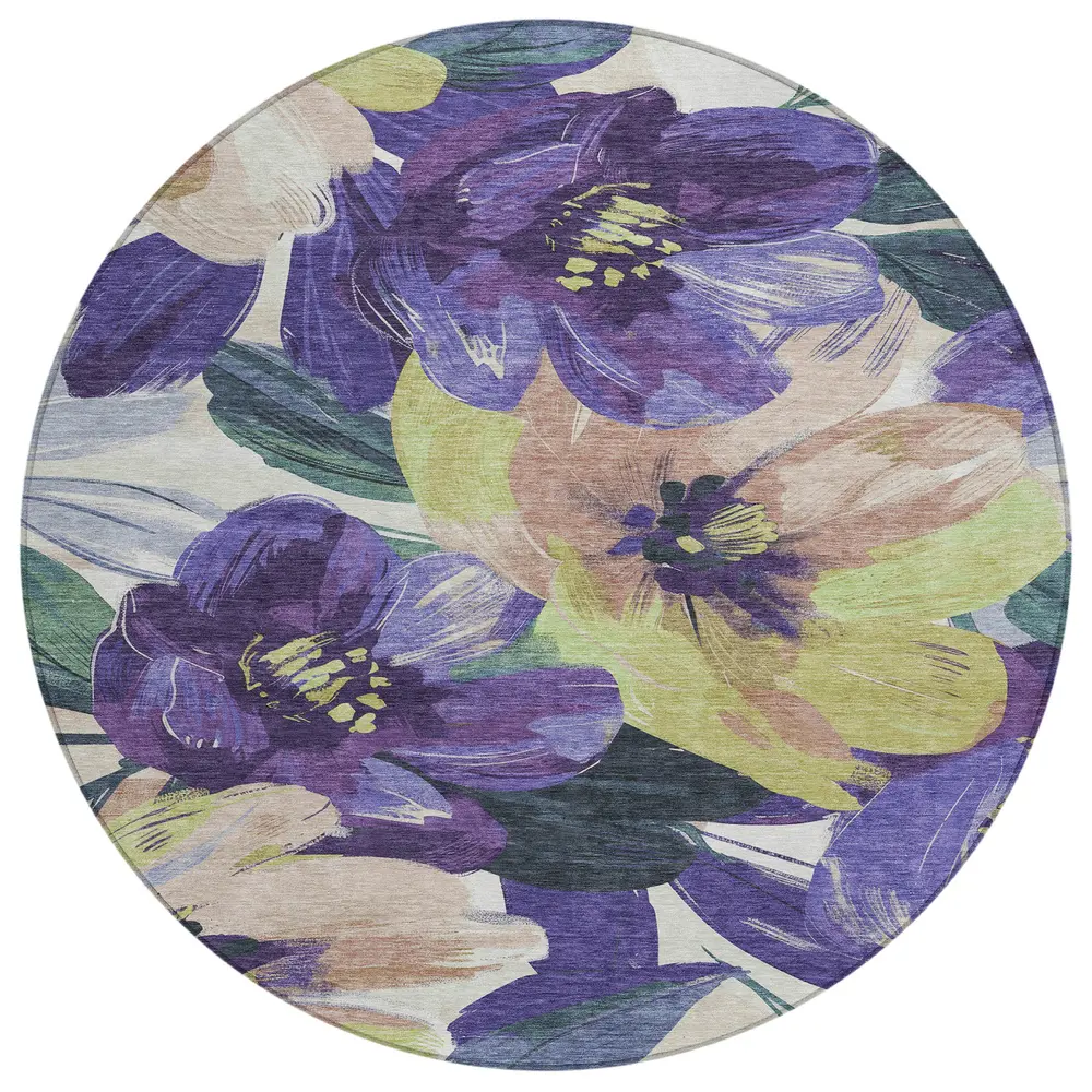 Chantille ACN1490 Purple 8' x 8' Rug