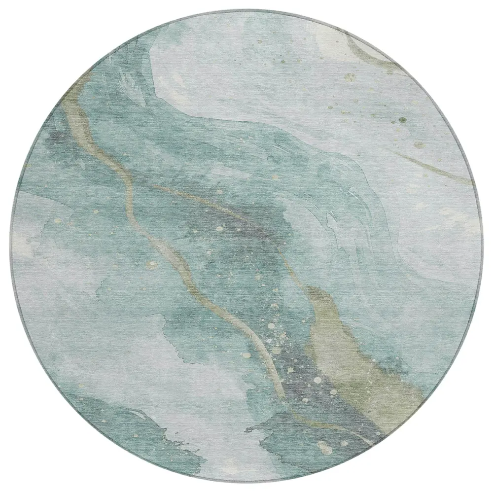 Chantille ACN1533 Teal 8' x 8' Rug