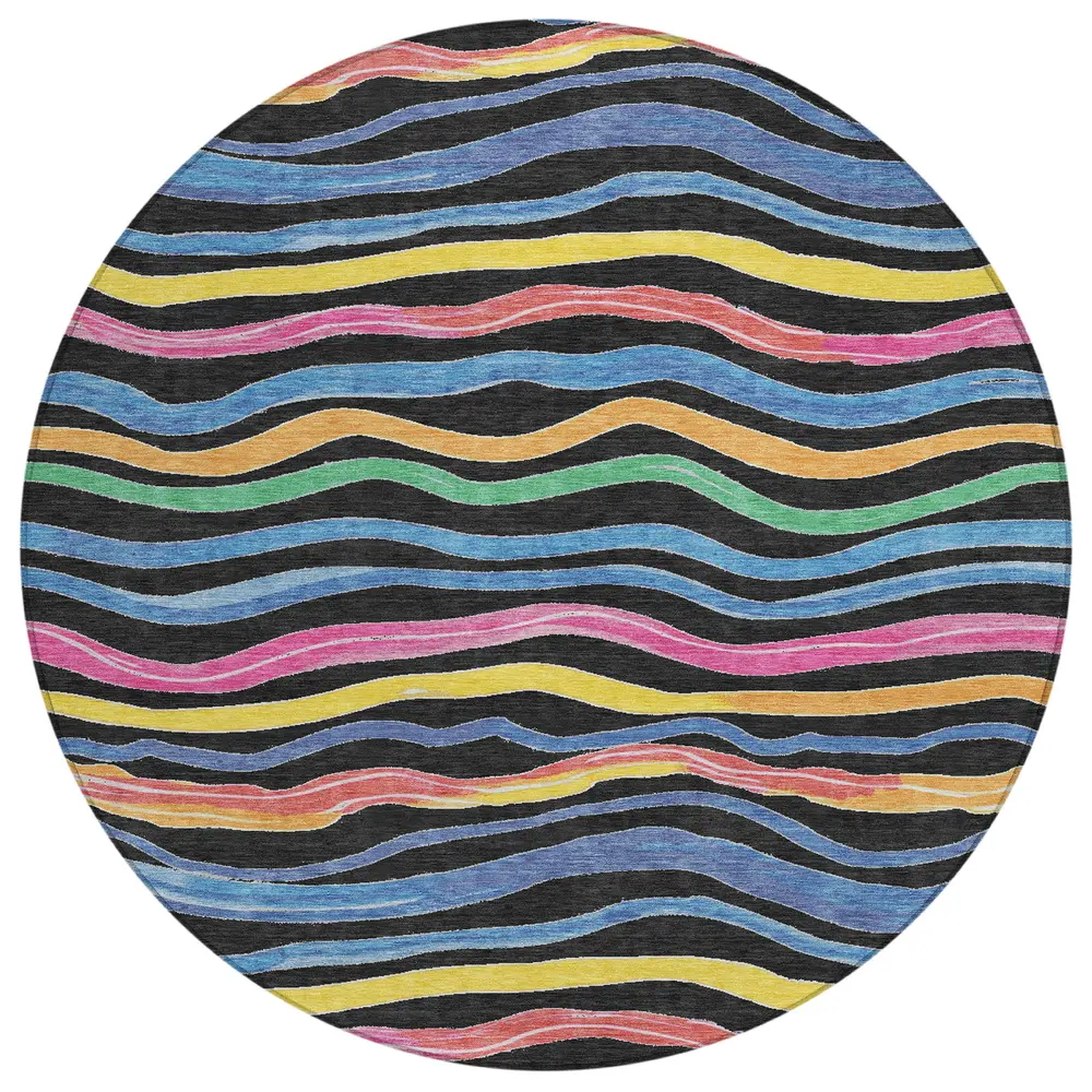 Chantille ACN1581 Black 8' x 8' Rug