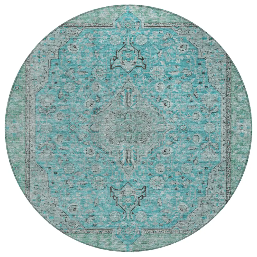 Chantille ACN1651 Aqua 8' x 8' Rug