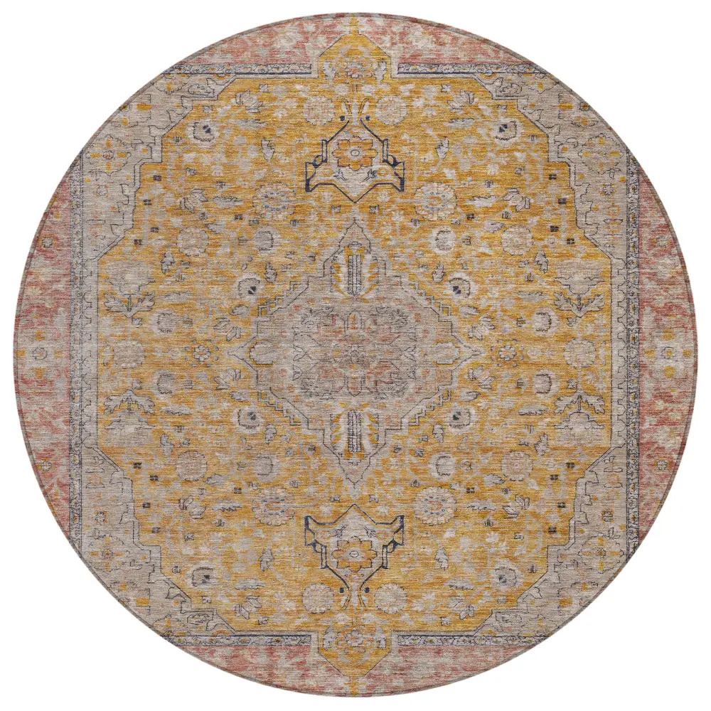 Chantille ACN1651 Gold 8' x 8' Rug