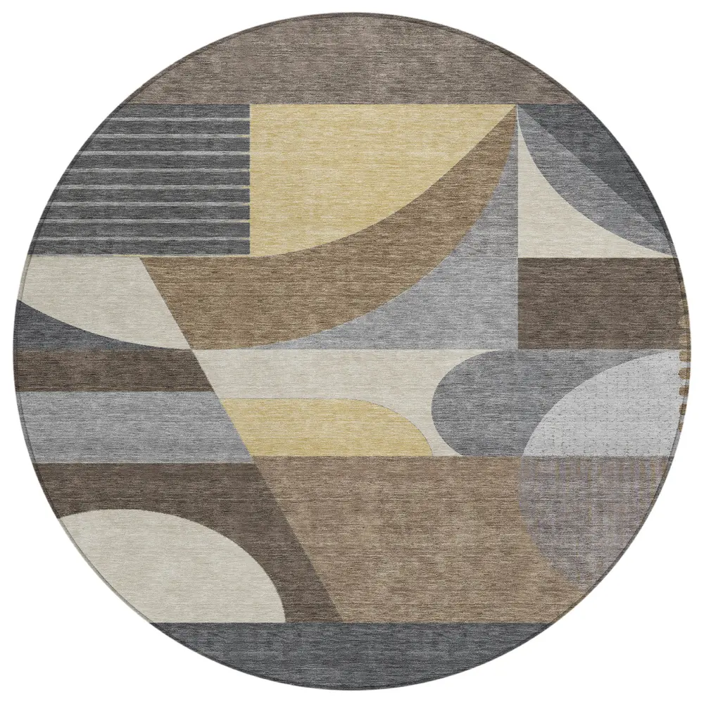 Chantille ACN1667 Brown 8' x 8' Rug