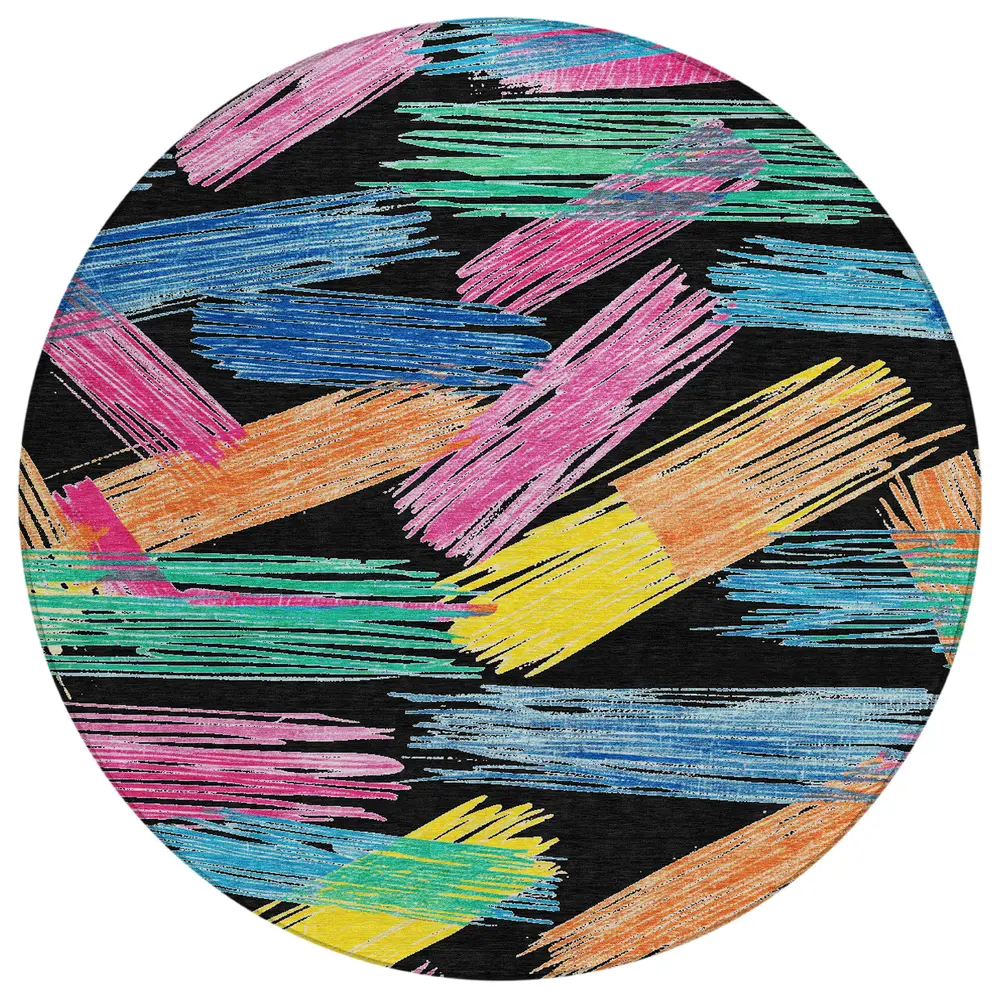 Chantille ACN1696 Black 8' x 8' Rug