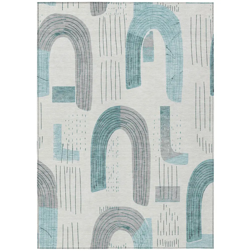 Chantille ACN1698 Teal 5' x 7'6