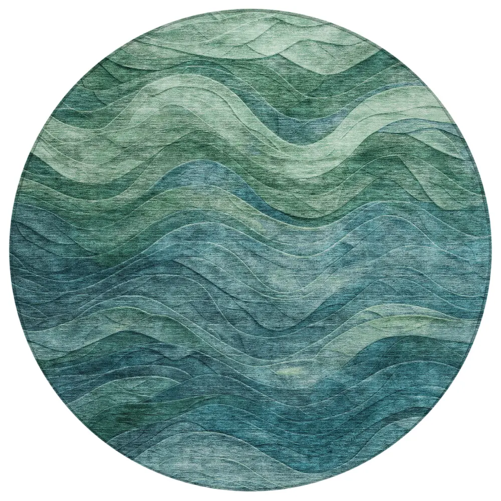 Chantille ACN1700 Teal 8' x 8' Rug