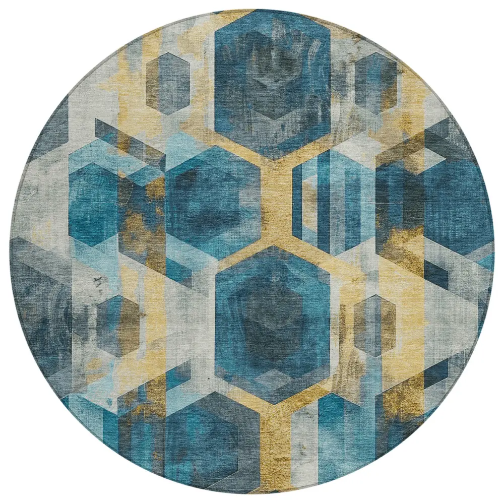 Chantille ACN1722 Teal 8' x 8' Rug