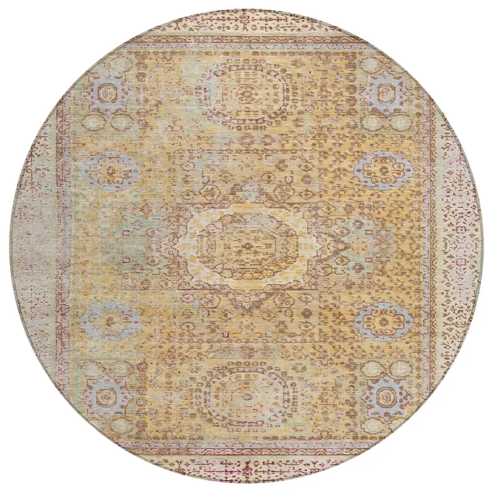Chantille ACN1740 Gold 8' x 8' Rug