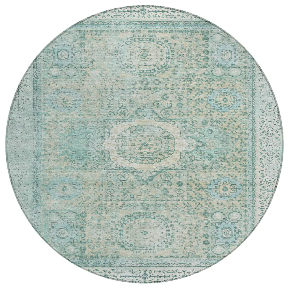 Chantille ACN1740 Turquoise 8' x 8' Rug