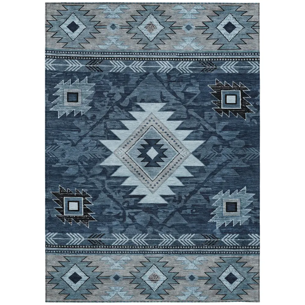 Chantille ACN1754 Blue 5' x 7'6
