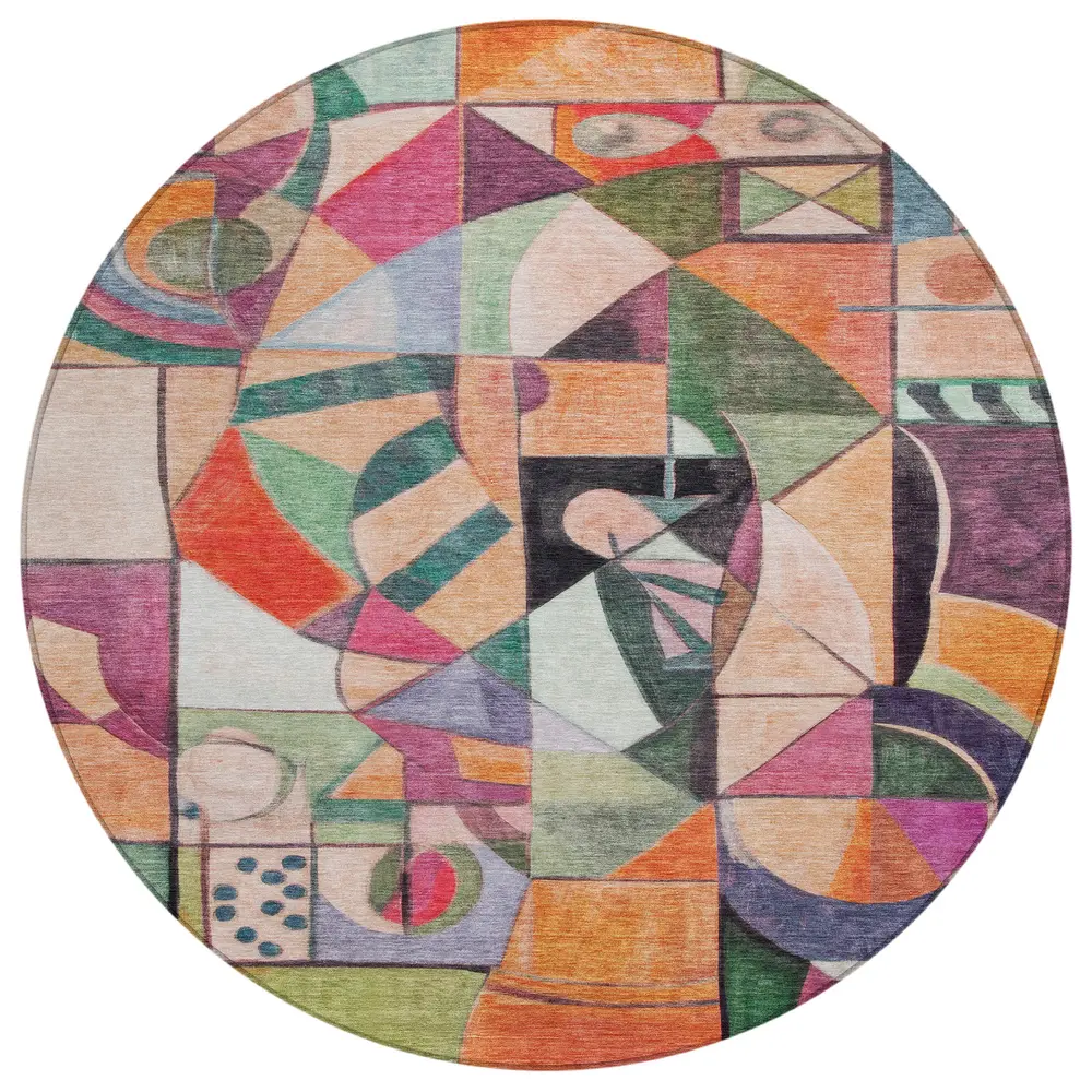 Chantille ACN1758 Orange 8' x 8' Rug