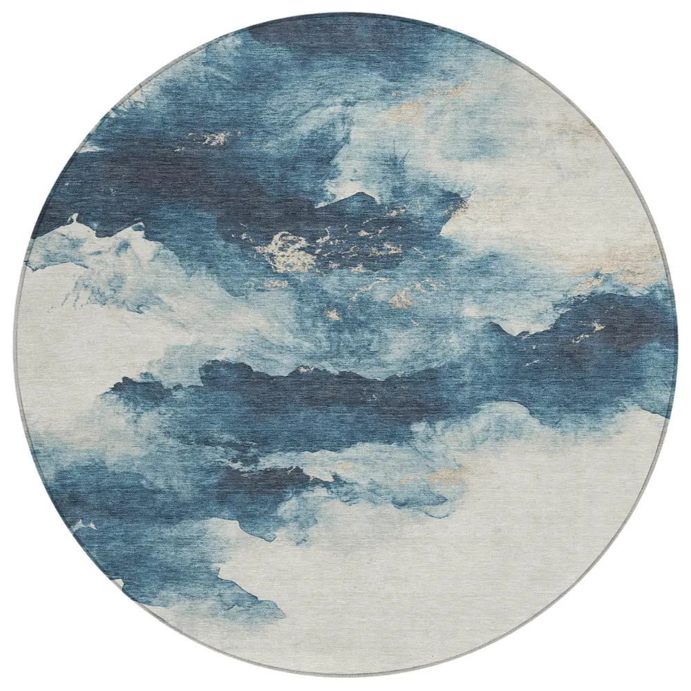 Chantille ACN1801 Navy 8' x 8' Rug