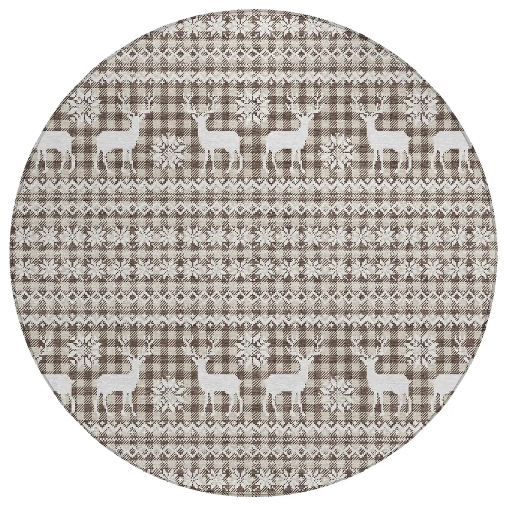 Chantille ACN1820 Brown 8' x 8' Rug