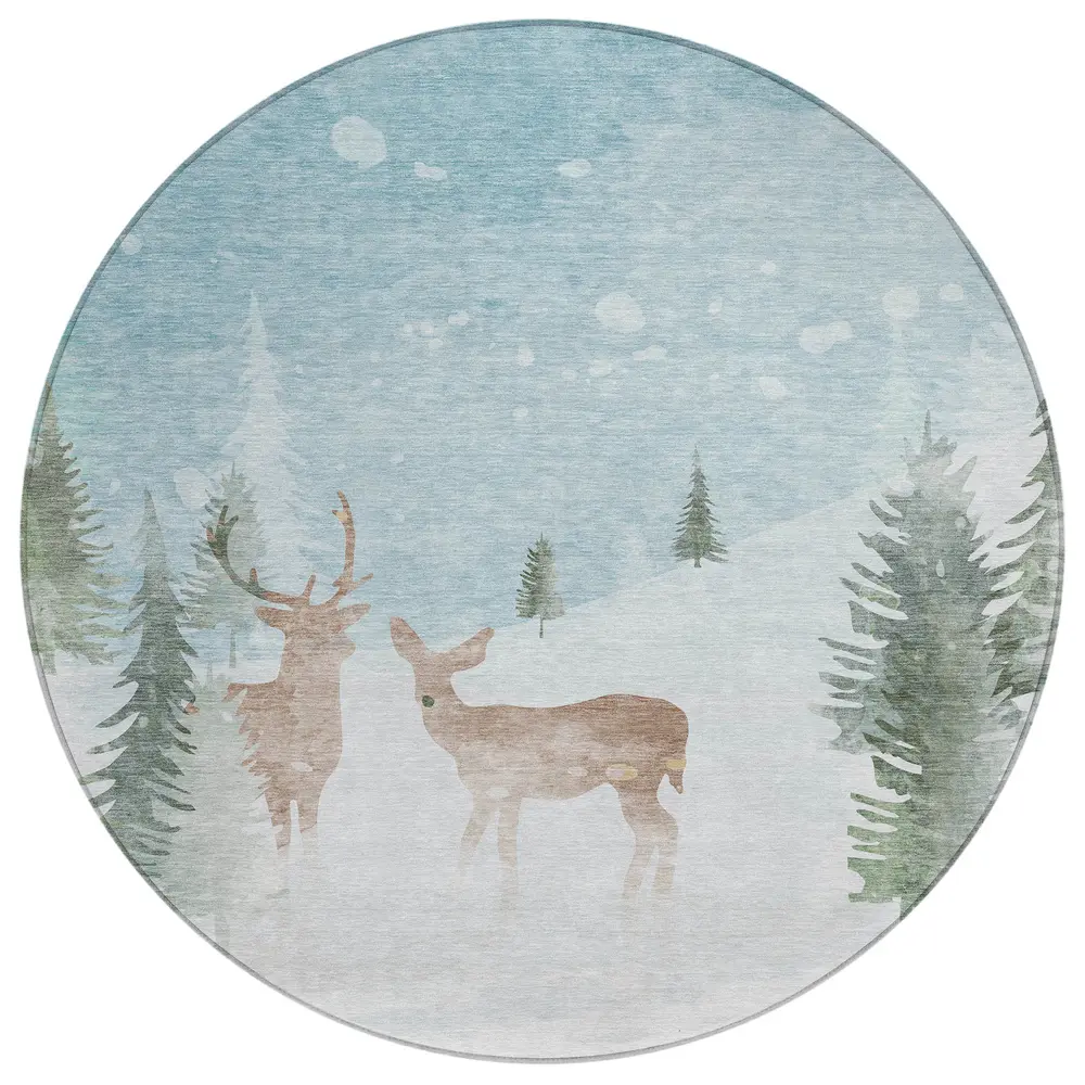 Chantille ACN1821 Sky 8' x 8' Rug