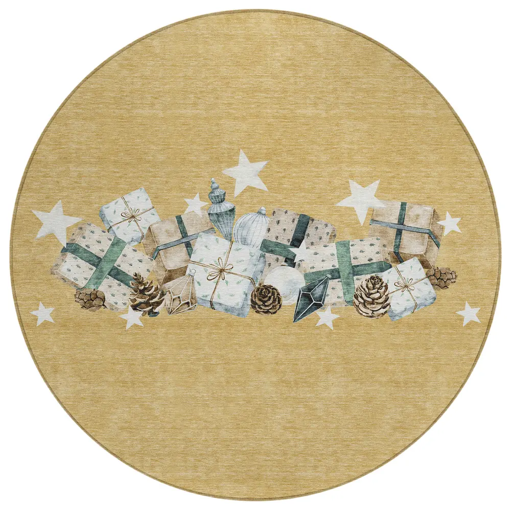 Chantille ACN1825 Gold 8' x 8' Rug