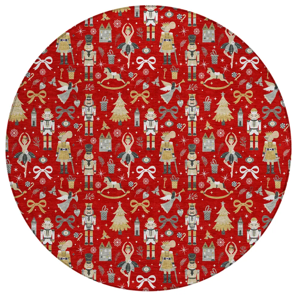 Chantille ACN1827 Red 8' x 8' Rug