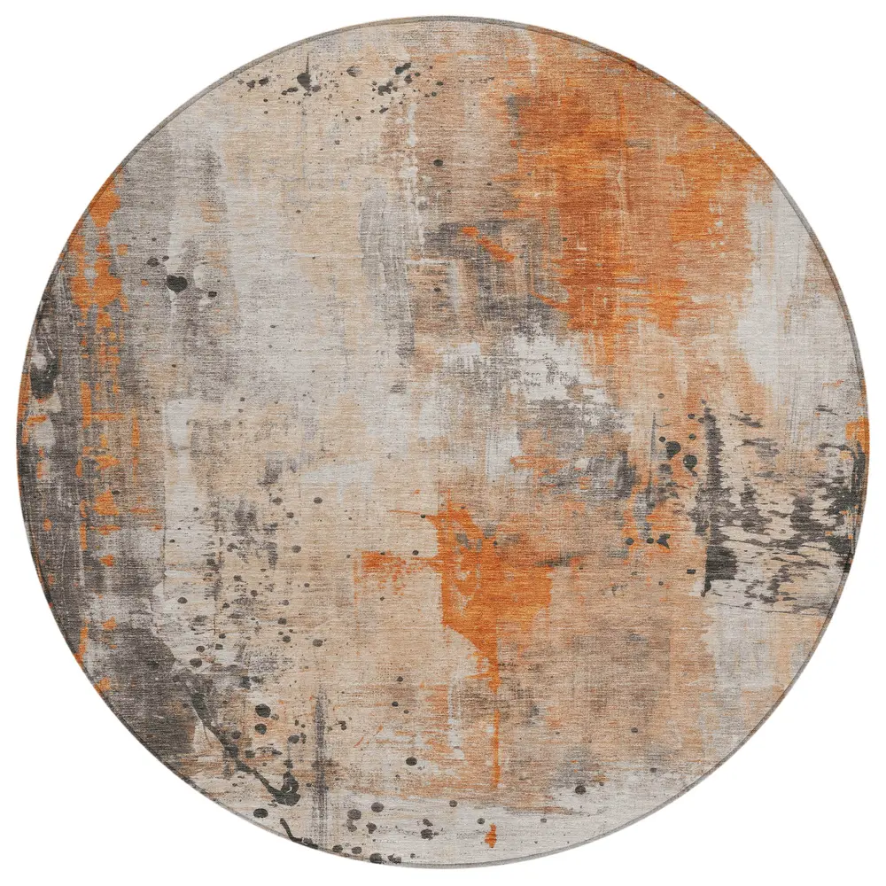 Chantille ACN1840 Orange 8' x 8' Rug