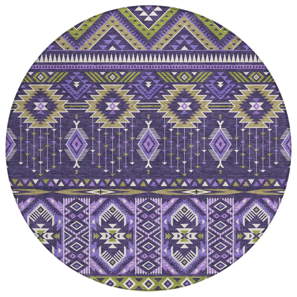 Chantille ACN1851 Purple 8' x 8' Rug