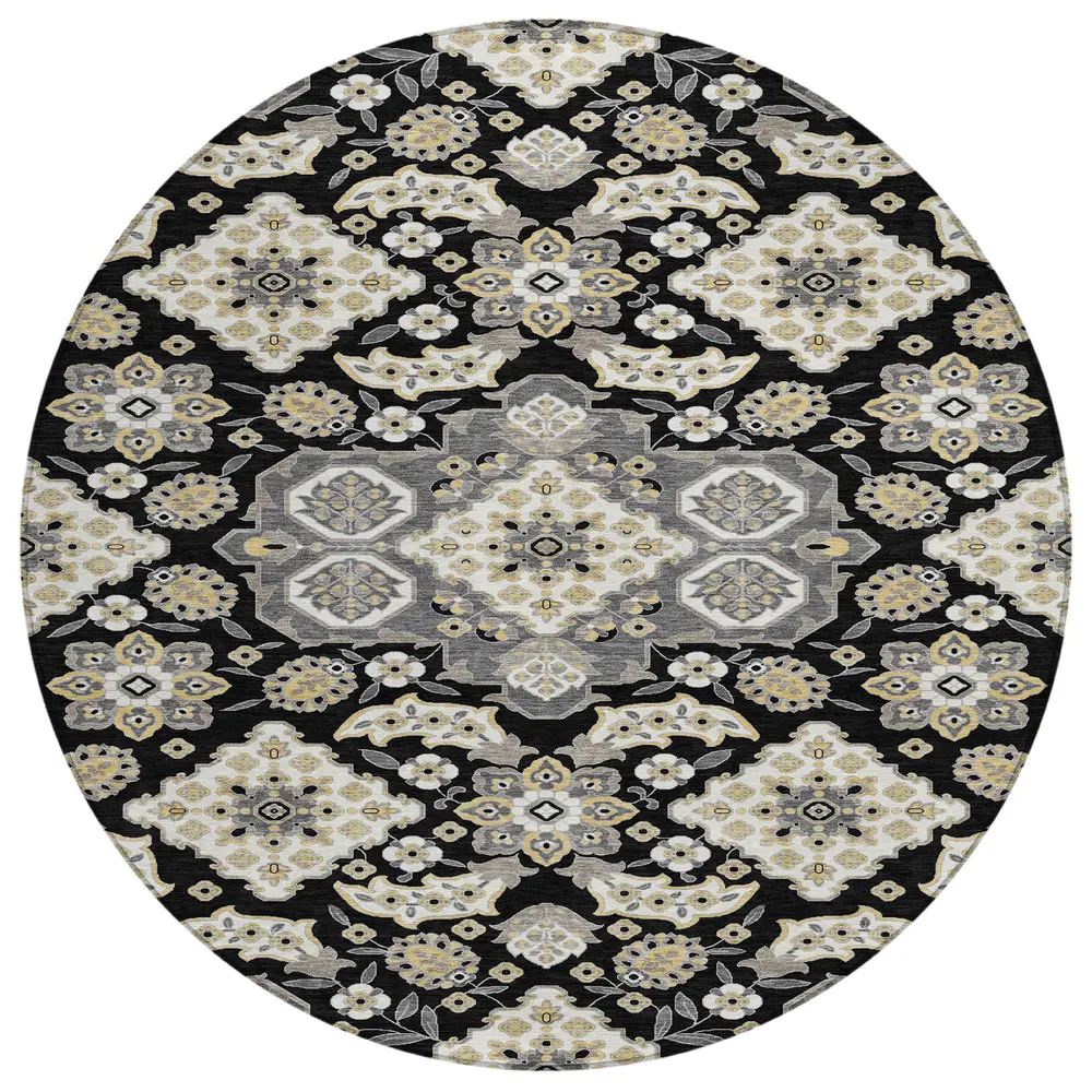Chantille ACN1853 Black 8' x 8' Rug