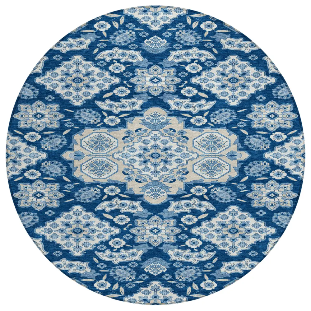 Chantille ACN1853 Navy 8' x 8' Rug