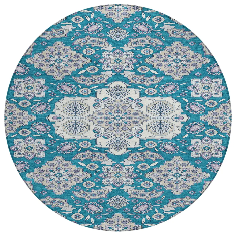 Chantille ACN1853 Teal 8' x 8' Rug