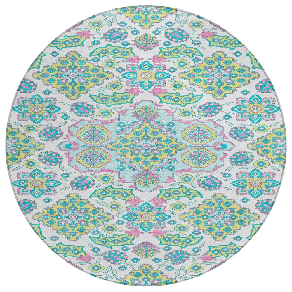 Chantille ACN1853 White 8' x 8' Rug