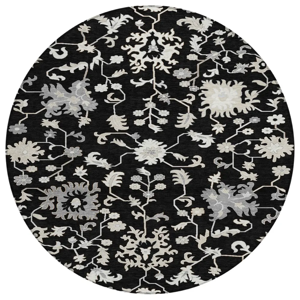 Chantille ACN1854 Black 8' x 8' Rug