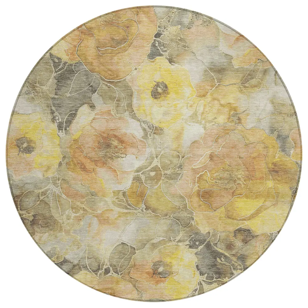Chantille ACN1859 Gold 8' x 8' Rug