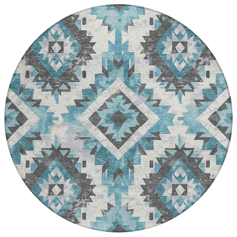 Chantille ACN1878 Teal 8' x 8' Rug